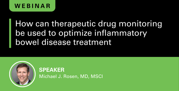 How can therapeutic drug monitoring be used to optimize inflammatory bowel disease treatment?